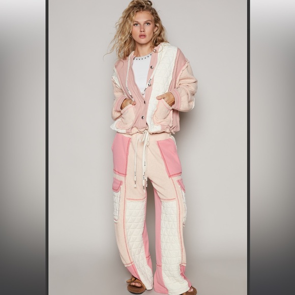 POL Pants - P7870–POL THERMAL KNIT QUILTED JACKET AND PANTS (SEPERATE)